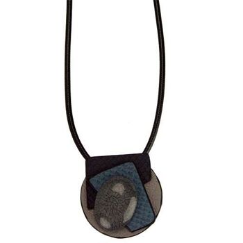 Collier ruban wax avec pendentif 2 2