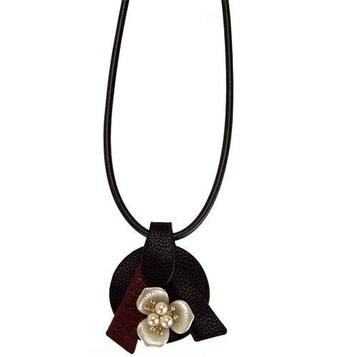 Wachsbandkette mit Anhänger Blüte 2