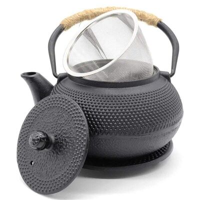 Cast iron teapot 800ml black