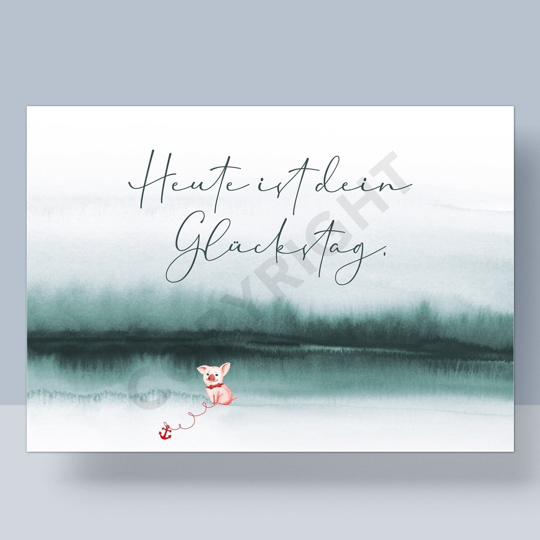 CARTOLINA - OGGI È IL TUO GIORNO FORTUNATO