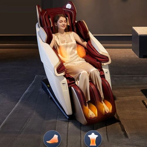 360Home 4D Massagesessel, Zero Gravity Bluetooth SL Schienen Sprachsteuerung Bluetooth 8280