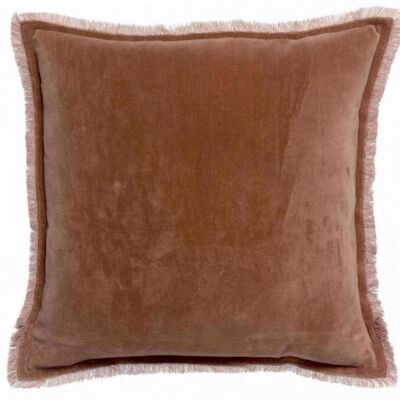 Fara plain cushion Rosewood 45 x 45