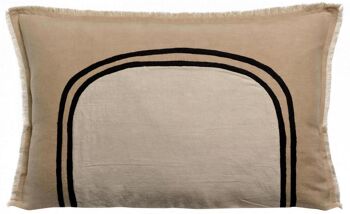 Coussin bicolore Laly Galet 40 x 65 1