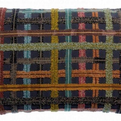 Embroidered cushion Soline Amber 30 x 50