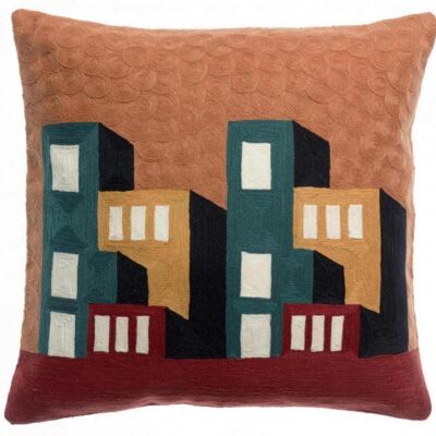 Suri Multico embroidered cushion 45 x 45