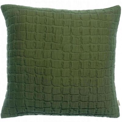 Stonewashed cushion Swami Olive 45 x 45