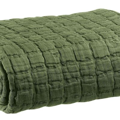 Couvre-lit stonewashed Swami Olive 240 x 260