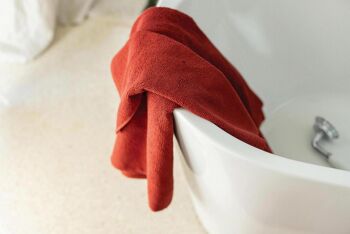 Drap de douche Bora Géranium 70 x 130 3