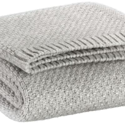 Recycled knitted blanket Danilo Perle 130 x 160