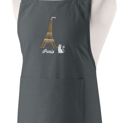 Tablier de cuisine japonais recyclé Tour Eiffel Ombre 125 x 85
