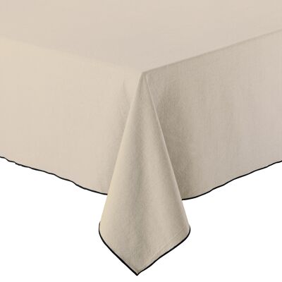 Nappe recyclée Grace Ficelle 140 x 140