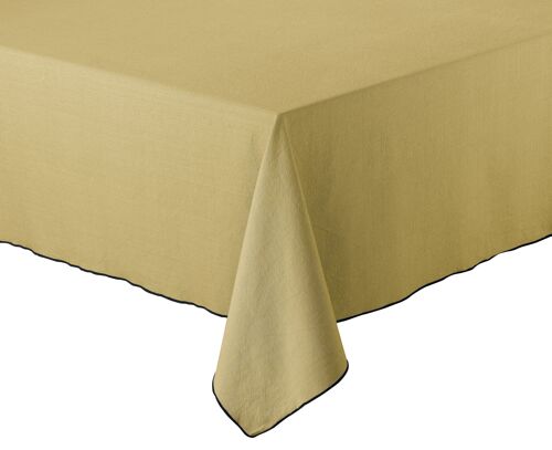 Nappe recyclée Grace Kaki 140 x 140