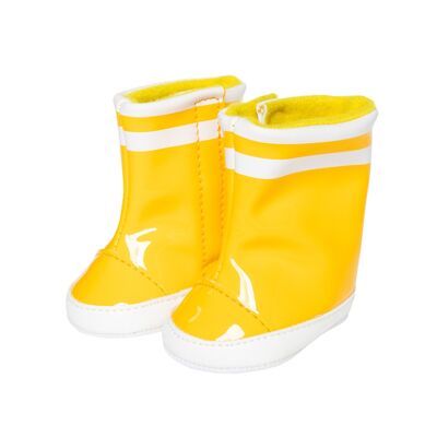 Bottes de poupée en caoutchouc, jaunes, taille. 30-34cm