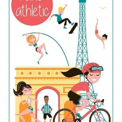 Paris Athletic Tea Towel White 48 x 72