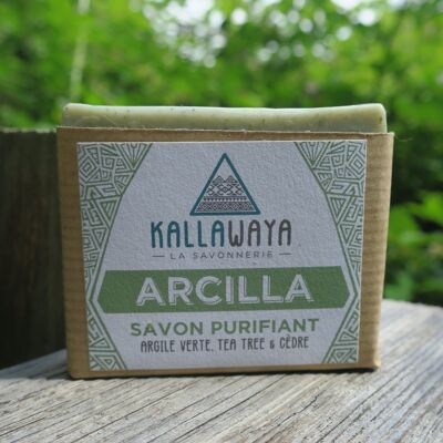 Sapone ARCILLA ~ Argilla Verde, Tea Tree e Cedro