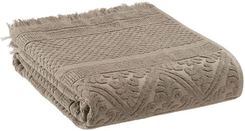 Drap de douche uni Zoe Chamois 70 x 140