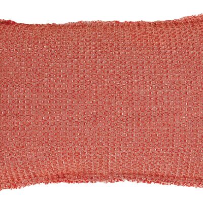 Coussin stonewashed Maia Chambray Rooibos 30 x 50