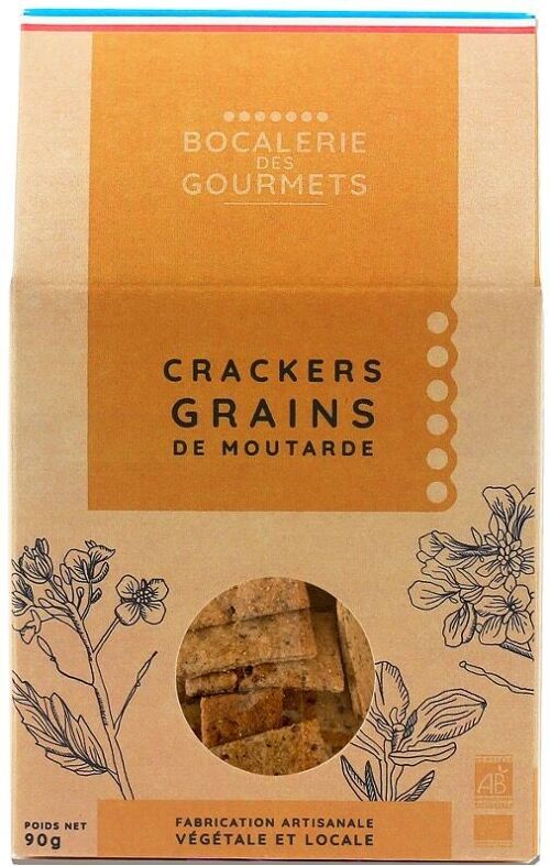 Crackers apéritifs Grains de moutarde - Bio - 100% français