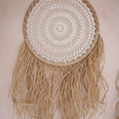 Dreamcatcher - Macrame Raffia - Bohemian - The Bohemian Dreamcatcher - XL - Hippie Monkey