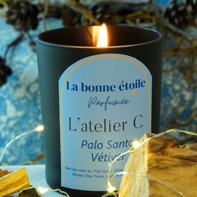 SCENTED CANDLE - PALO SANTO - VETIVER