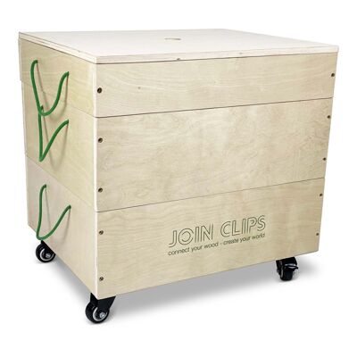 JOIN CLIPS : KIT EDUCATIF pro JEU & CONSTRUCTION complet avec 400 clips, 3 extensions et 500 planches de bois
