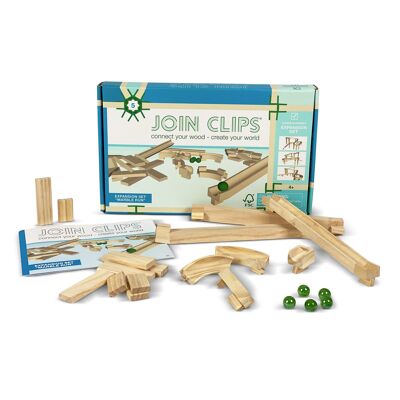 JOIN CLIPS: EXPANSION SET - MARBLE RUN construct your own track and build obstacles