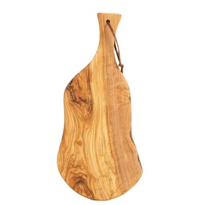 Drinks board with handle - Tapas board - Olive wood - 35x16x1 cm - Handmade in Italy - Serving board - Cheese board