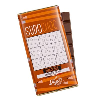 Tablette de chocolat  "Sudoku" - Chocolat au lait 42%