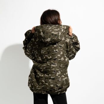 Bomber oversize en tissu technique camouflage 2