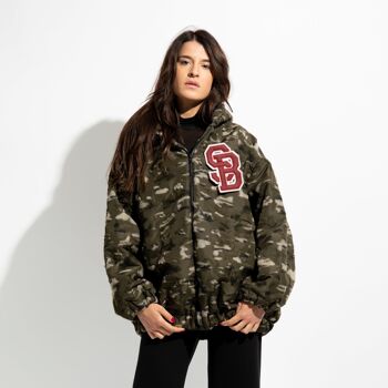 Bomber oversize en tissu technique camouflage 5