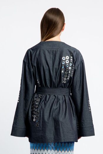 Jean kimono à œillets 4