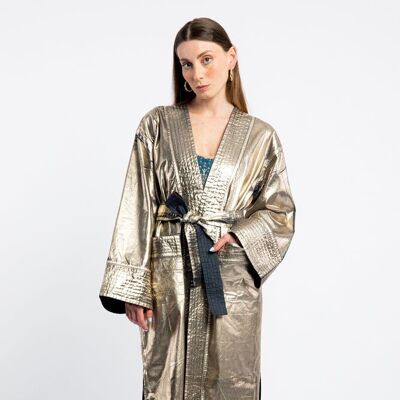 Long kimono doré