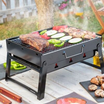 BEARBQ - Barbacoa de carbón plegable portátil