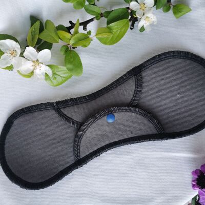Serviette menstruelle réutilisable - grande - flux abondant - zorb imperméable en coton biologique