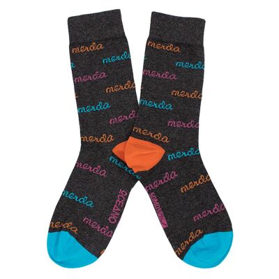 Merda gray socks