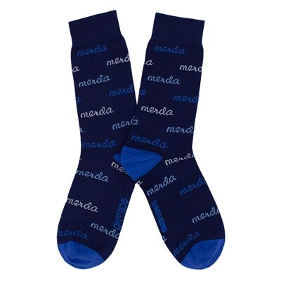 Merda Socken blau