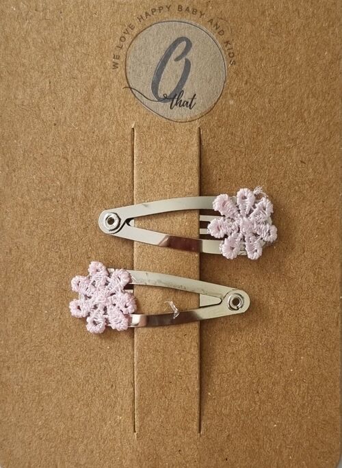 Baby hair clip lace mini flower