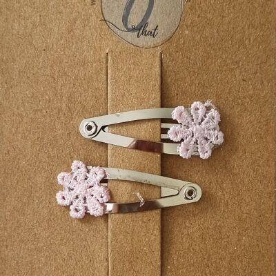 Baby hair clip lace mini flower