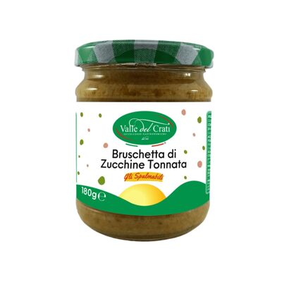 Courgette bruschetta with tuna sauce, 180g