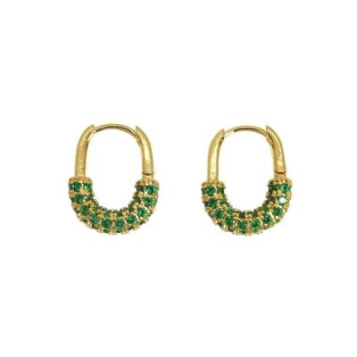 Hortesa gold-plated hoop earrings