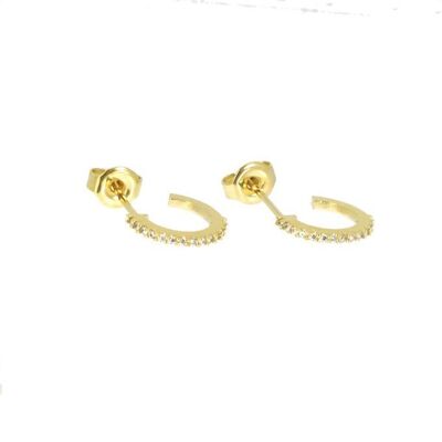 Fynna gold-plated hoop earrings
