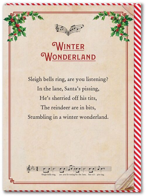 Rude Christmas Card - Winter Wonderland