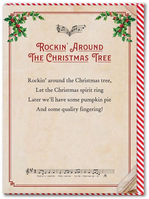 Rude Christmas Card - Rockin Around The Christmas Tree