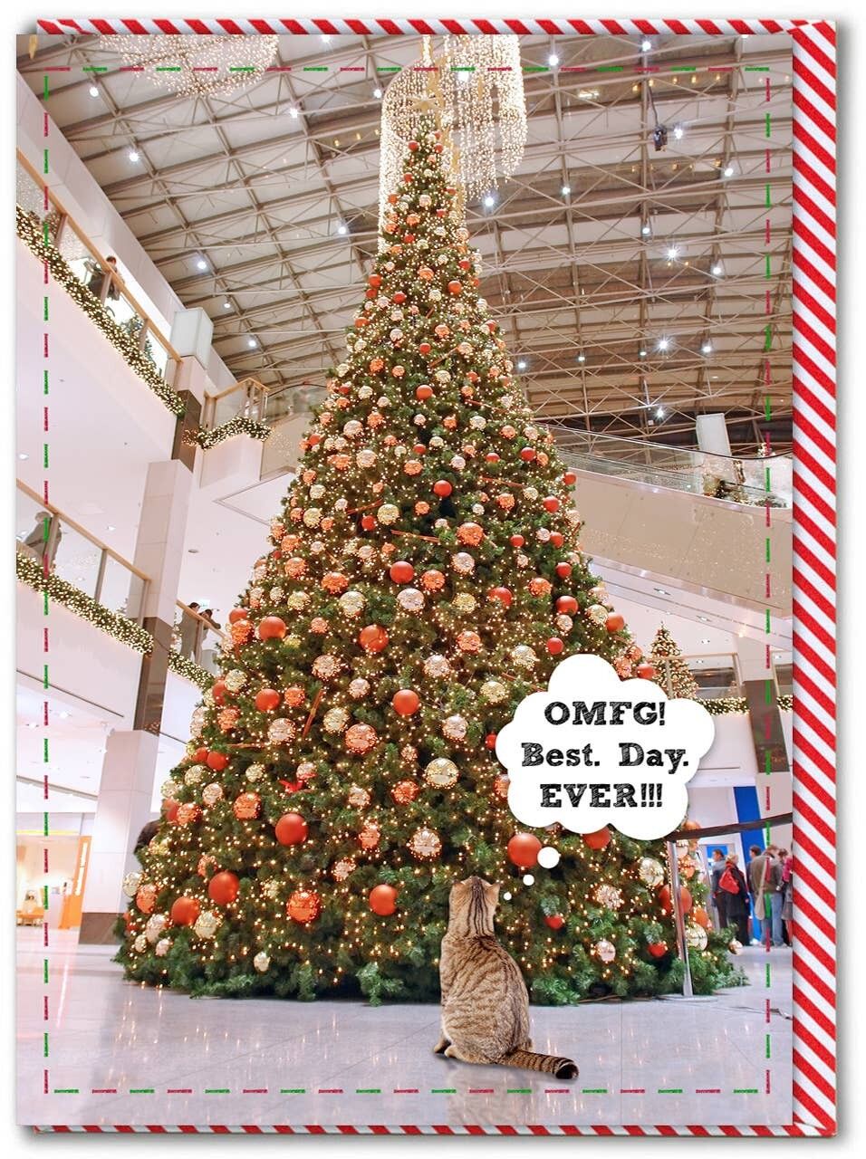 Lustige Weihnachtskarte – OMFG Best Day Ever