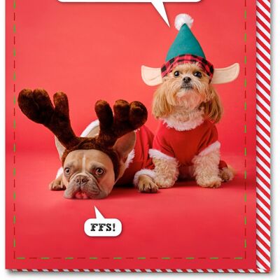 Rude Christmas Card - Look LIke Twats
