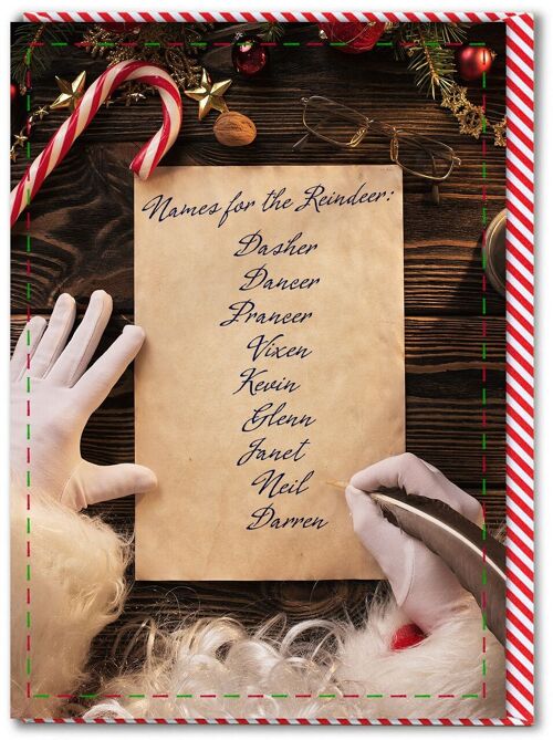 Funny Christmas Card - Reindeer Names