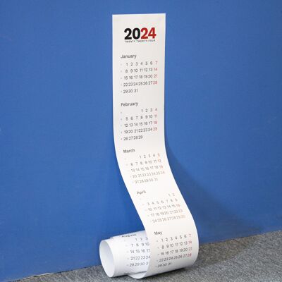 Vertical Calendar 2024
