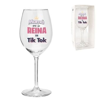 COPA DE VINO 415ML MAMA TIK TOK HH304349