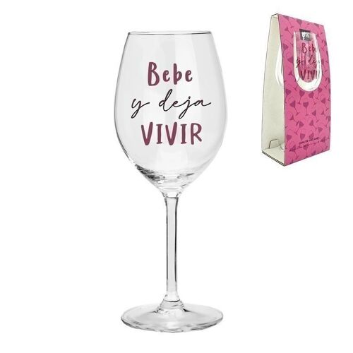 COPA DE VINO 430ML BEBE Y DEJA VIVIR HH304356