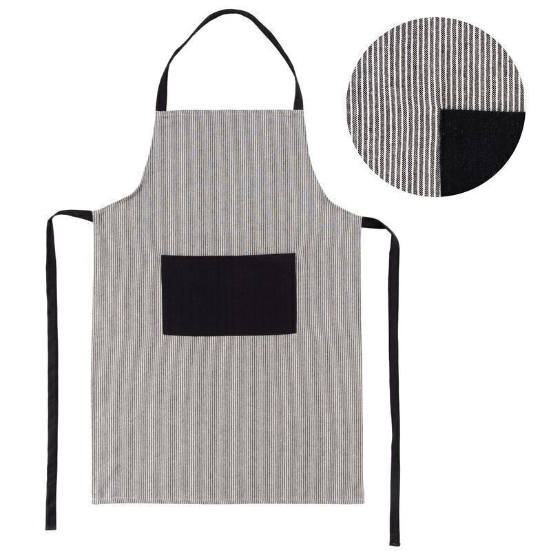 DELANTAL CON BOLSILLO NEGRO HH306824